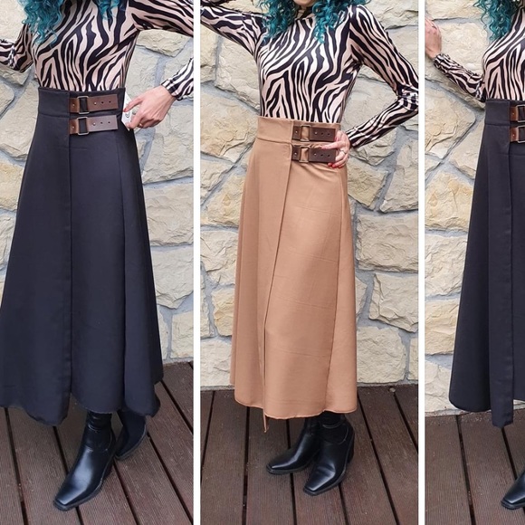 NEW NWT black maxi skirt size M - Picture 4 of 4